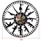Bullet Time Wall Clock Music Record Army Gun Wall Clock Wall Clock Creative Gift